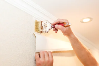 Pose de papier peint à Sundhoffen — revêtements muraux et toiles de verre